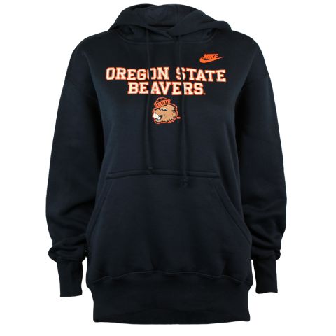 Women's Nike Black Oregon State Beavers Hoodie with Benny