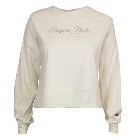 Women's Ivory Go Beavs Crew