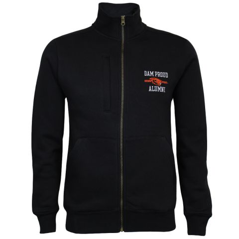 Men's Black Dam Proud Alumni Full-Zip with Beaver
