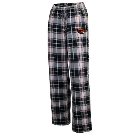 Women's Black and White Plaid Lounge Pants