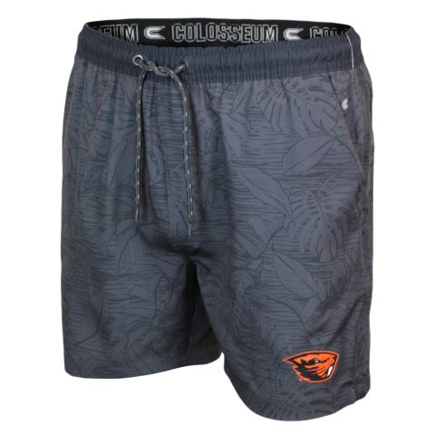 Men's Charcoal Floral Print Shorts