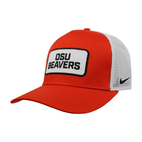 Nike Orange and White OSU Beavers Snapback with Beaver