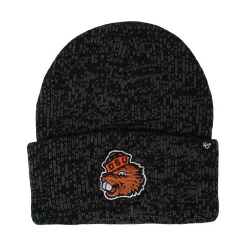 Heather Black Knit Benny Beanie