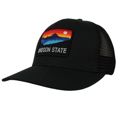 Black Snapback with Oregon State Sunset Patch