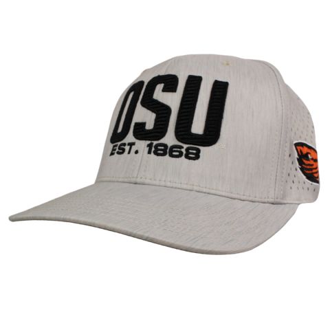 Grey Heather Mid Pro Adjustable Hat with OSU