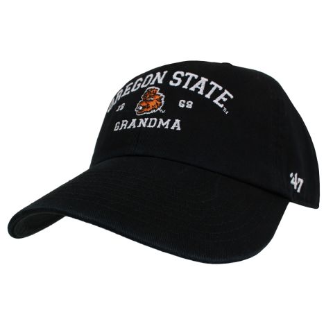 Black Oregon State Grandma Hat with Benny