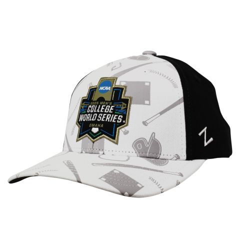 White and Black College World Series Snapback with OSU