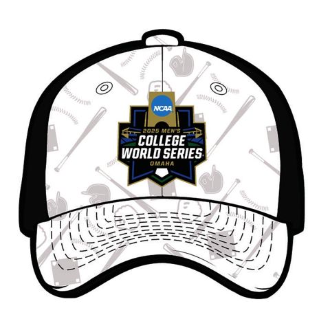 White and Black College World Series Snapback with OSU