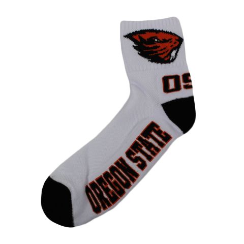 White Beavers Quarter Socks