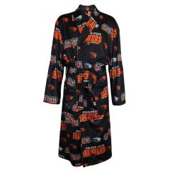 Black Beavers Collage Robe