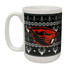 Black and White Beaver Sweater Mug