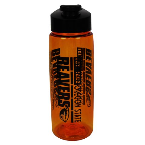 Orange Sport Bottle with Oregon State Beavers
