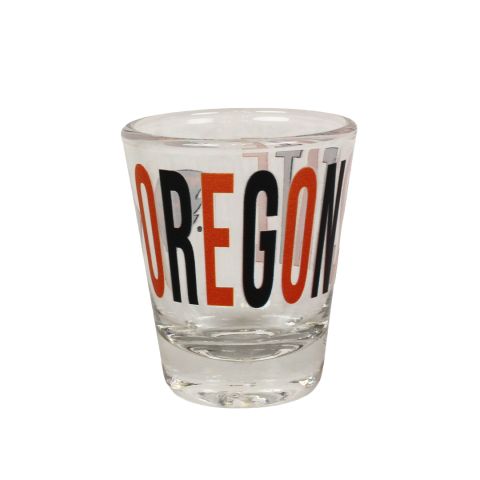 Oregon State Shot Glass with Beaver