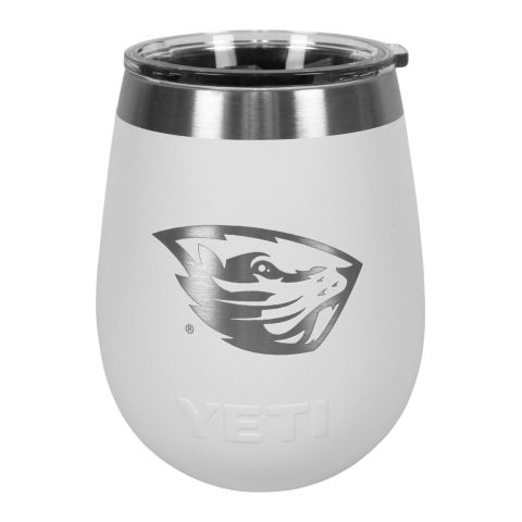 Yeti White Wine Tumbler with Metallic Beaver