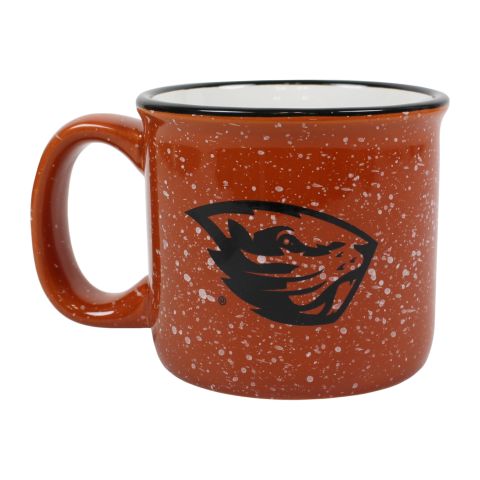 Rust Orange Speckled Beaver Mug