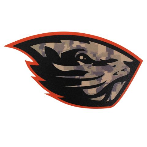 Jumbo Camo Beaver Decal