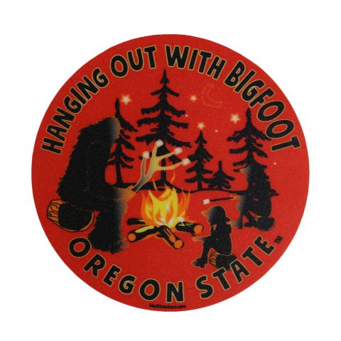 Hanging Out With Bigfoot Sticker