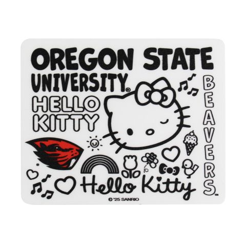 Oregon State Hello Kitty Collage Sticker