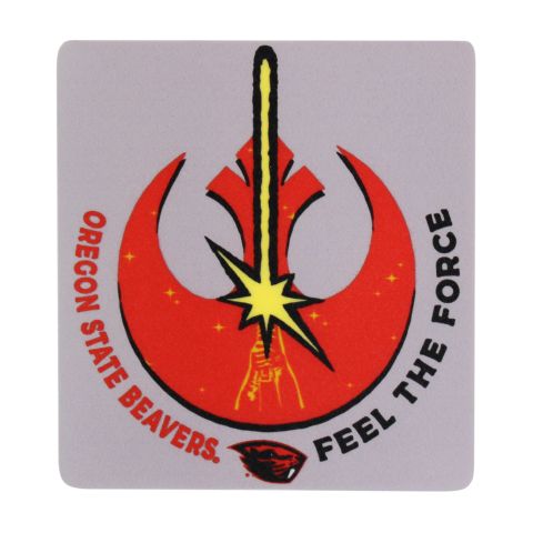 Oregon State Beavers Feel The Force Star Wars Sticker