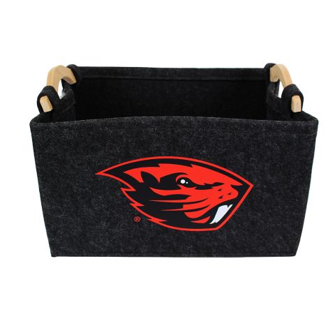 Felt Storage Bin with Beaver