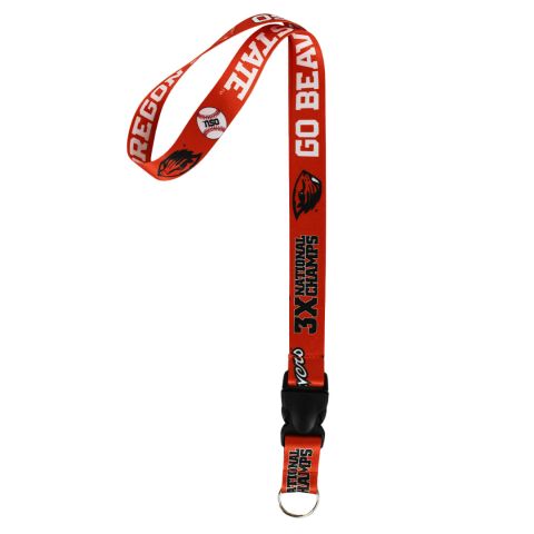 Orange Oregon State Baseball Lanyard