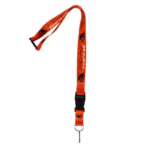 Orange Graffiti Beavers Lanyard