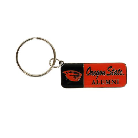 Orange and Black Keychain with Beaver