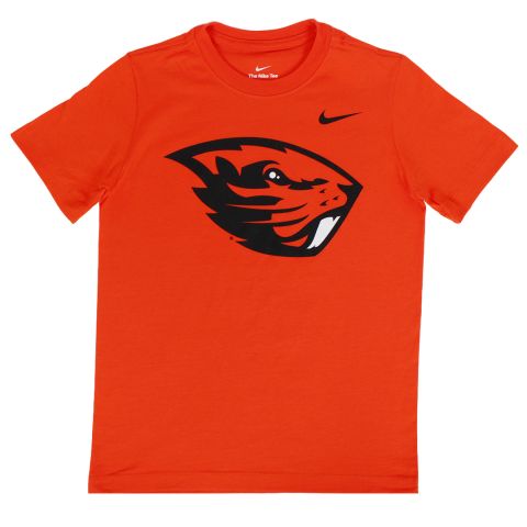 Youth Nike Orange Tee with Beaver