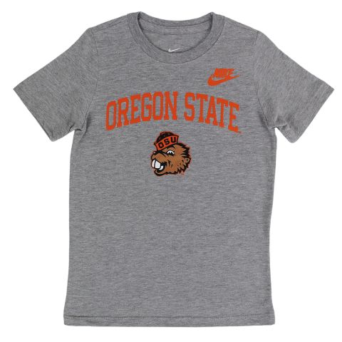 Kids Nike Grey Oregon State Benny Tee