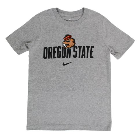 Youth Nike Heather Oregon State Benny Tee