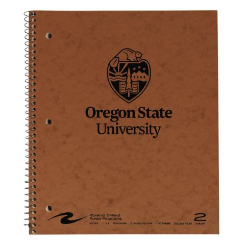 2 Subject Notebook with University Crest
