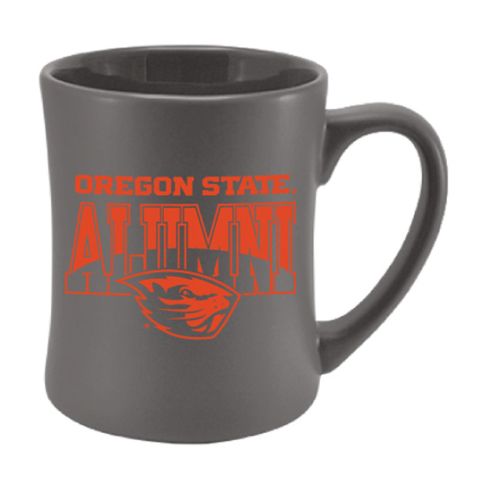Grey Oregon State Alumni Diner Mug