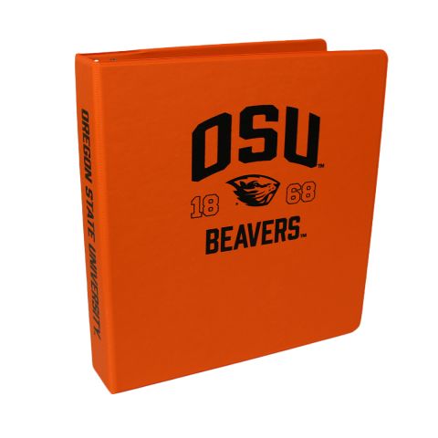 Orange OSU Beavers Binder