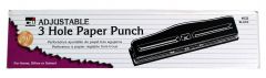 Adjustable 3 Hole Paper Punch